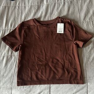 Brown Stretchy T-Shirt